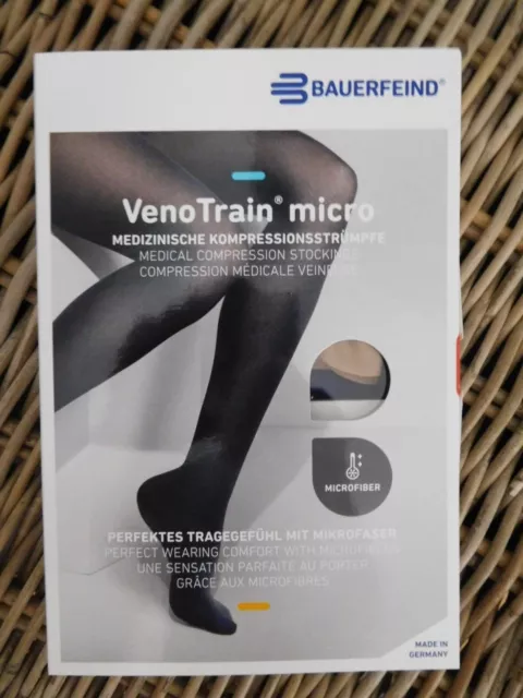 Bauerfeind VenoTrain micro AD CcL2 M Kompressionsstrümpfe milk