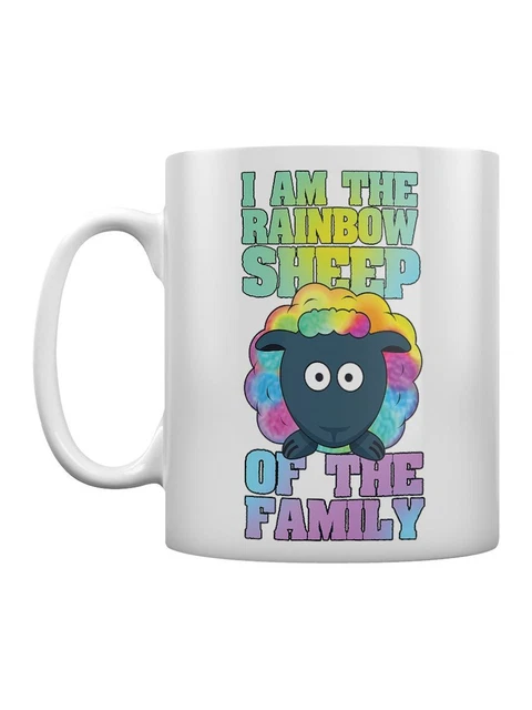 Mug I Am The Rainbow Sheep Of The Family White 8x9.5cm