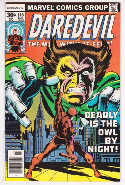 Daredevil #145 Very Fine-Near Mint 9.0 The Owl George Tuska Art 1977