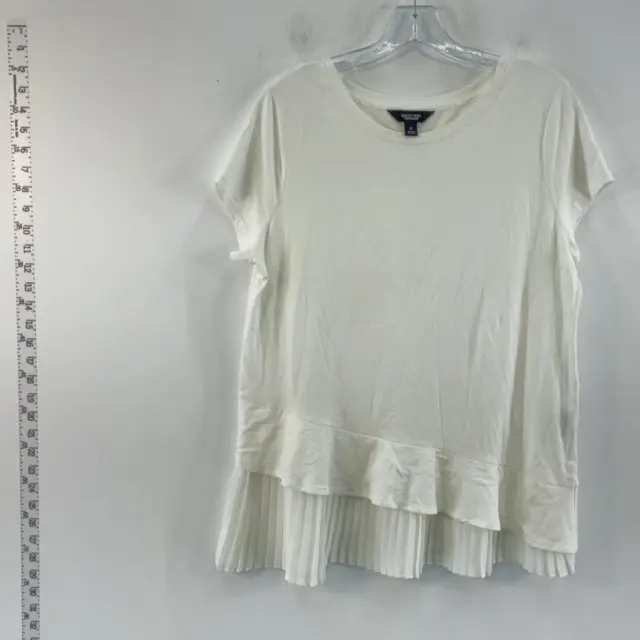 Simply Vera Vera Wang White Blouse - Women's M