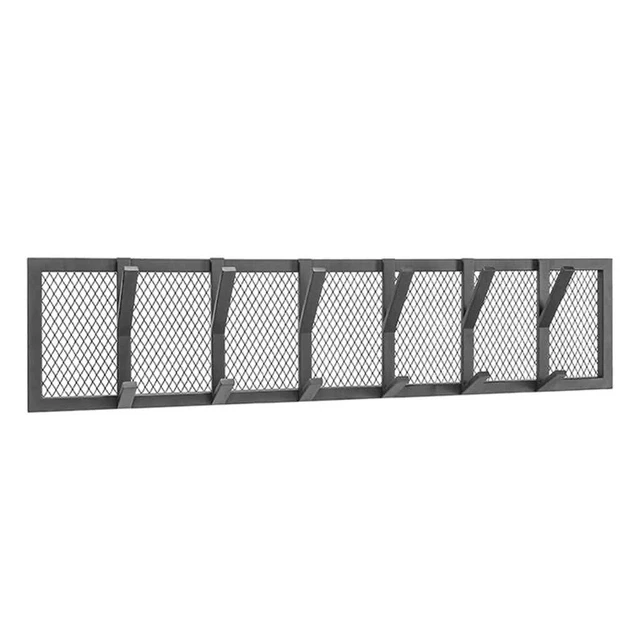 LABEL51 Garderobe 95x9x22cm XL Schwarz Wandgarderobe Flur Garderobenleiste LABEL