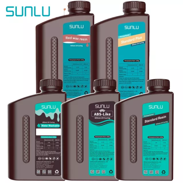 【BUY 3 GET 1 FREE,ADD 4】SUNLU Standard/Standard Plus/Red Wax/ABS/PA-Like Resin