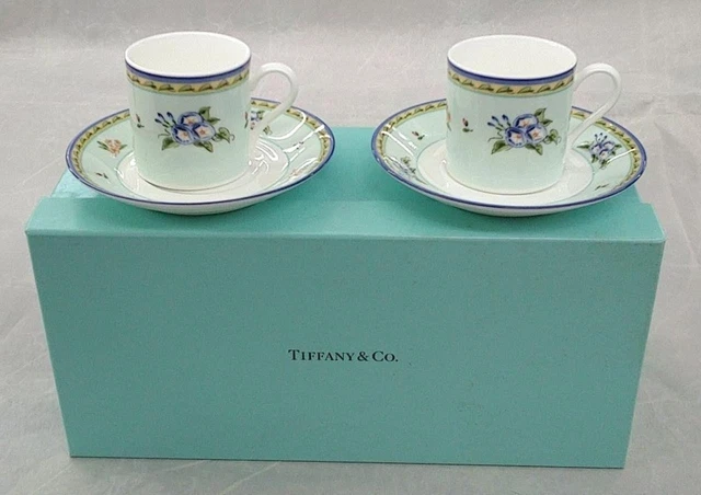 TIFFANY & CO. Morning Glory Plates Set of 4 Made in Japan £115.19