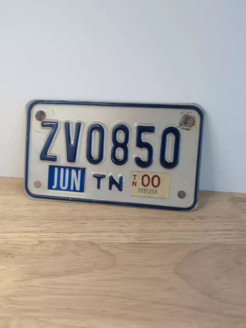 Tennessee Motorcycle License Plate