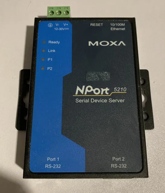 Moxa Serial Device Server Nport 5210 1 x Ethernet, 2 x RS-232
