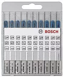 Bosch Set 10 Pezzi Lame Seghetto Alternativo Basic Per Metallo E Legno
