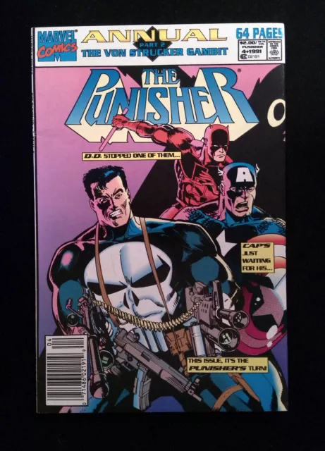 Punisher Annual #4 (2ND SERIES) MARVEL Comics 1991 VF+ NEWSSTAND