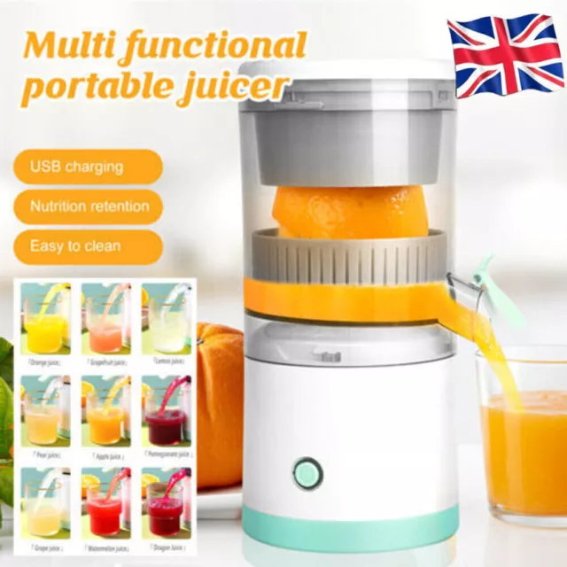 Electric Juice Presser Juicer Blender Squeezer Lemon Fruit Portable Machine UK