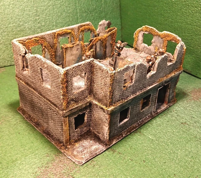 WARGAMES TERRAIN SCENERY Building Rovine Warhammer WW2 40K azione ...