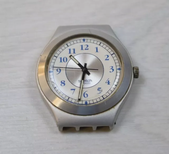 VINTAGE COLLECTIBLE SWATCH IRONY Wristwatch Watch AG 1995 Aluminum