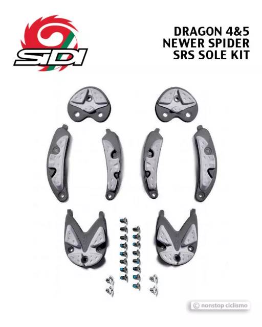 SIDI Drache 4/5 & Spider Carbon Sohle Srs Lauffläche Set Ersatz Sohlen Anthrazit