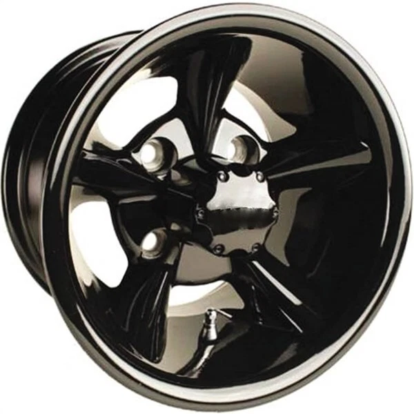 Black 12x7, 4/4, 2.5+4.5 Ocelot E108 Golf Cart Wheel - 847-127108-20