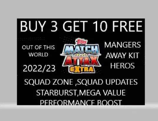 Match Attax Extra 2022/23 Base Cards   ** Buy 3 Get 10 Free  ***