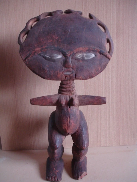 ancienne poupée Ashanti du Ghana en bois