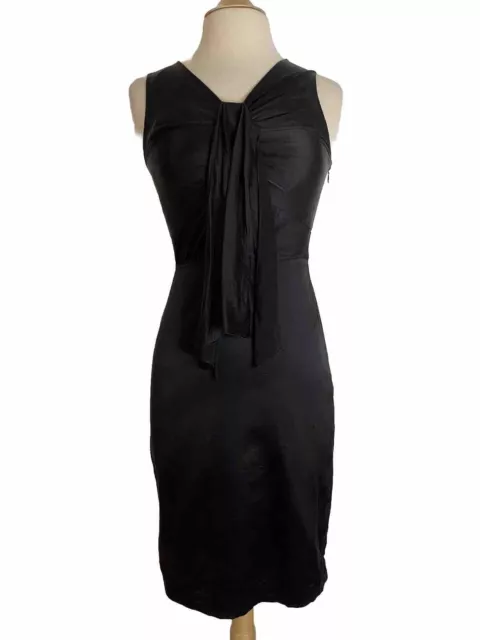 Club Monaco Womens Silk Spandex Black Cocktail Evening Dress Size 2