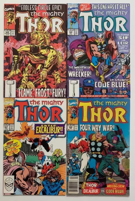 Thor #425 to #428. (Marvel 1990) 4 x FN+/- condition Copper Age issues