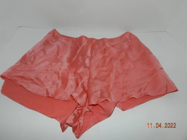 Victorias Secret silk sleep shorts panties M peach/orange