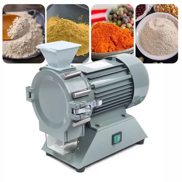 110V Kitchen Power Harvest Grain Mill Grinder Wheat Crusher Flour Mill 200W