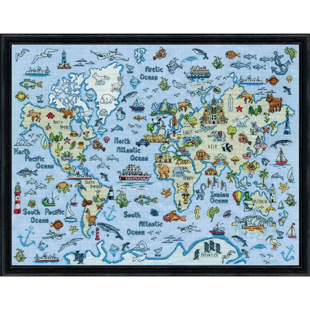 Heritage Crafts - Kit per punto croce contato, collezione Karen Carter