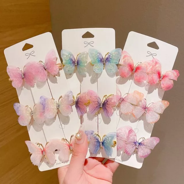 Hair Ornament Duckbill Clip Rainbow Hairpin Hair Clips Butterfly Hairpin