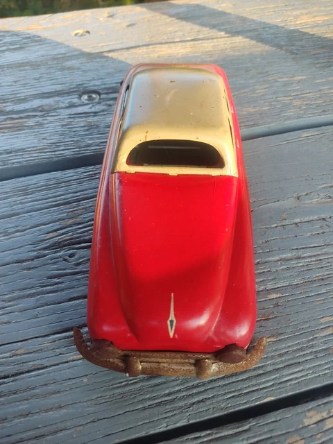 jouet ancien voiture en tôle lithographié memo à mécanisme