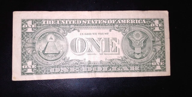 Off-Center Mis-Cut Error Note One Dollar $1 Bill Federal Reserve 2013