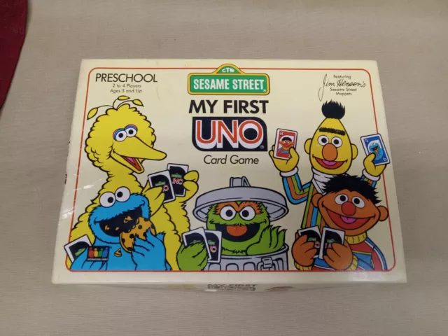 Sesame Street My First UNO Card Game Preschool Jim Henson's International  Games