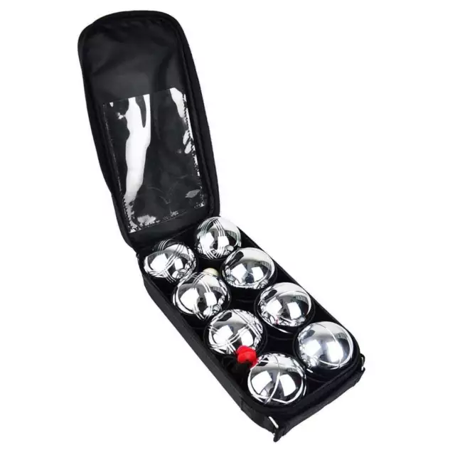 NEW! 8pc French Boules Petanque Balls Garden Game Set with Carry Case