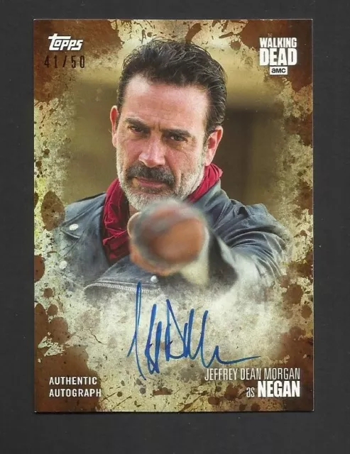 Topps Ltd Edition The Walking Dead Season 7 Autograph Card Jeffrey Dean Morgan