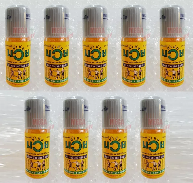 9 x 15cc. Namman Muay Thai Boxing Liniment Oil Muscular Muscle Ache Pain Relief