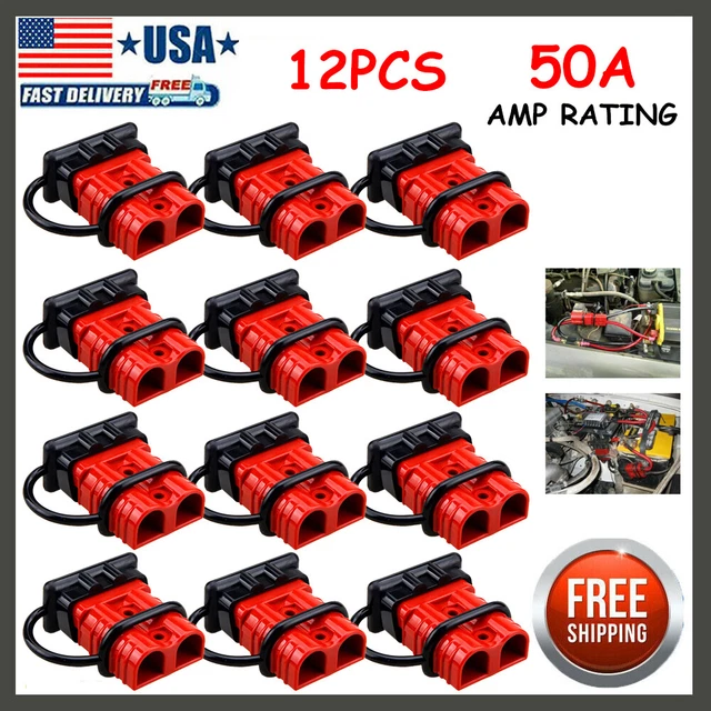 50A BATTERY QUICK Connect Disconnect Jumper Connectors Cable Kit Plug