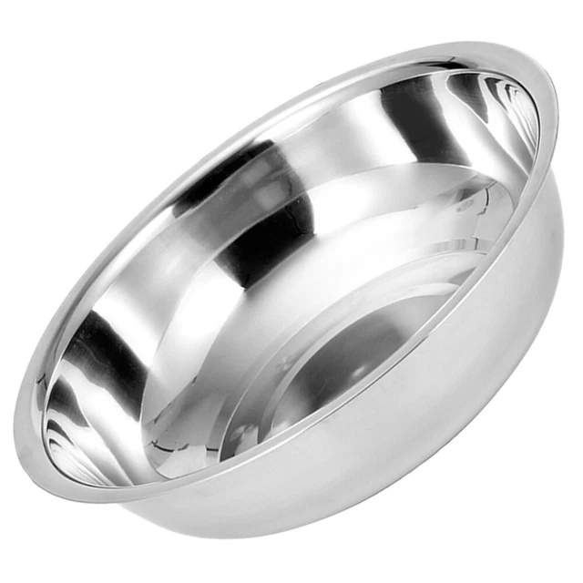 LARGE MIXING BOWL Fruit Washing Basin Stainless Steel Stirring £13.99