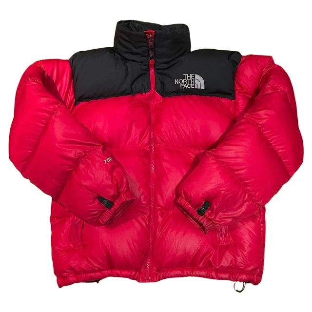 Giacca tampone The North Face Retro 1996 Nuptse 700 taglia S nera/rossa da uomo