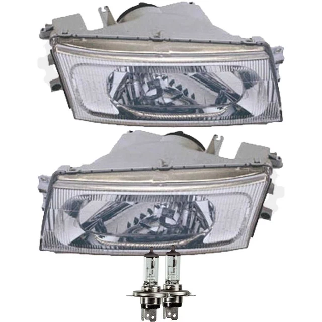 Faros Delanteros H4 Para Opel Astra F (09/94 – 09/98) - Juego Izquierdo Y Derecho, Con Bombillas