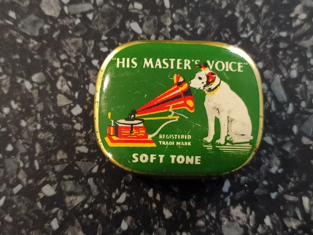 His Master's Voice (HMV) 'Soft Tone Needles' Gramophone Needle Tin with contents