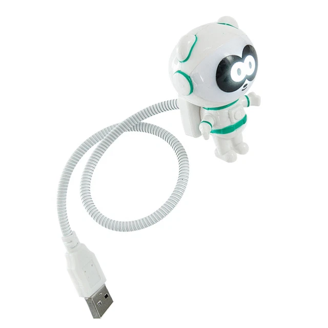 Luce notturna USB spaziatore lampada da comodino LED incandescente statua tavolo da asilo nido