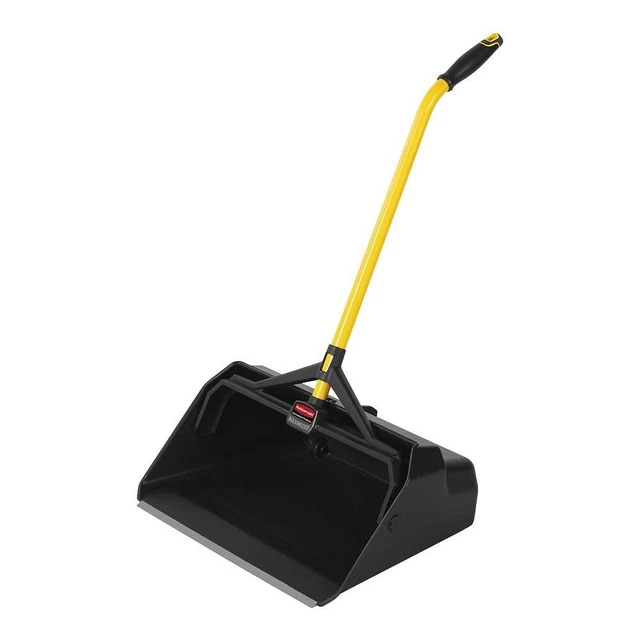 Maximizer Heavy Duty Stand Up Debris/Dust Pan, Black (2018781), 11" x 20.4" x 29