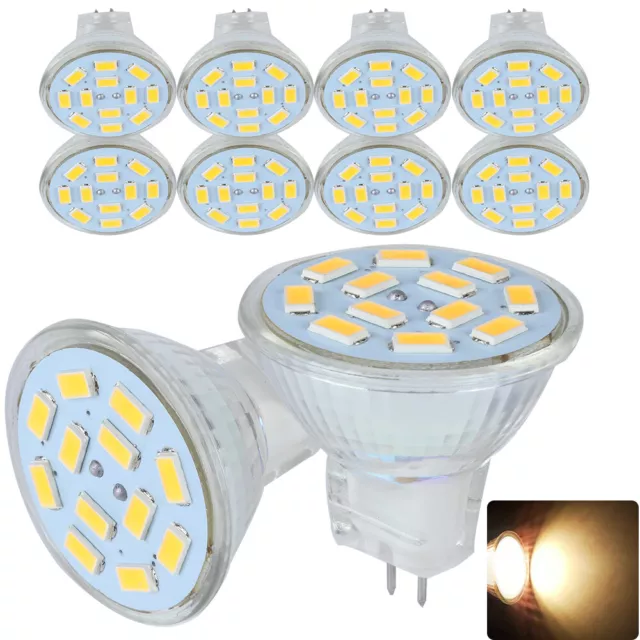10x LED MR11 GU4 Spot Licht Strahler Lampe Glühbirne Leuchtmittel 4W Warmweiß