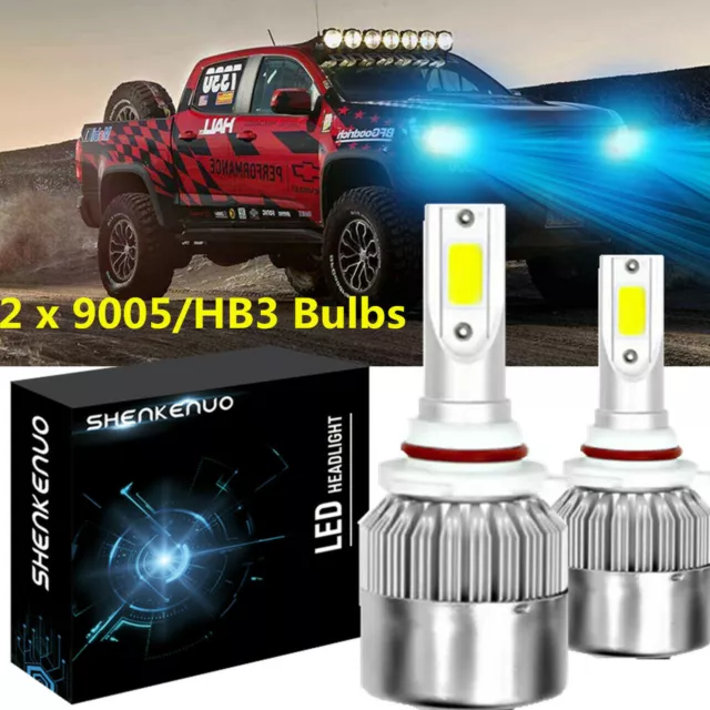 9005 9145 Kit phare LED 100W 20000LM feux de croisement HB3 8000K bleu glace