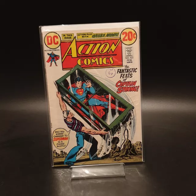 Action Comics #421 Fn- Dc Comics Superman Captain Strong February 1973