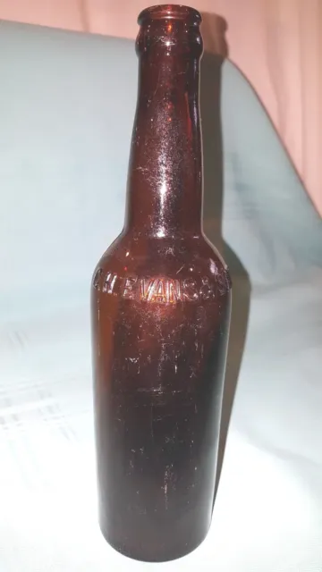 Antique C. H. Evans & Sons Brown Ale Beer Bottle