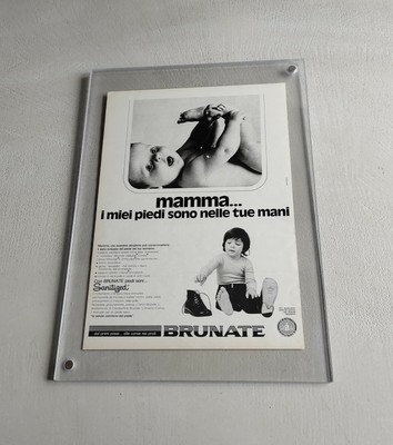 Quadro poster manifesto pubblicità advertising 30x40 vintage 1974 scarpe Chicco 