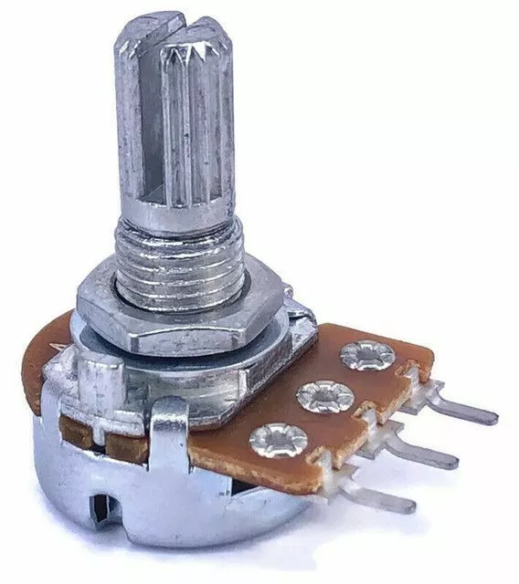 MINI POTENTIOMETER ALPHA A100K 100K 16mm LOGARITHMIC AUDIO PC MOUNT