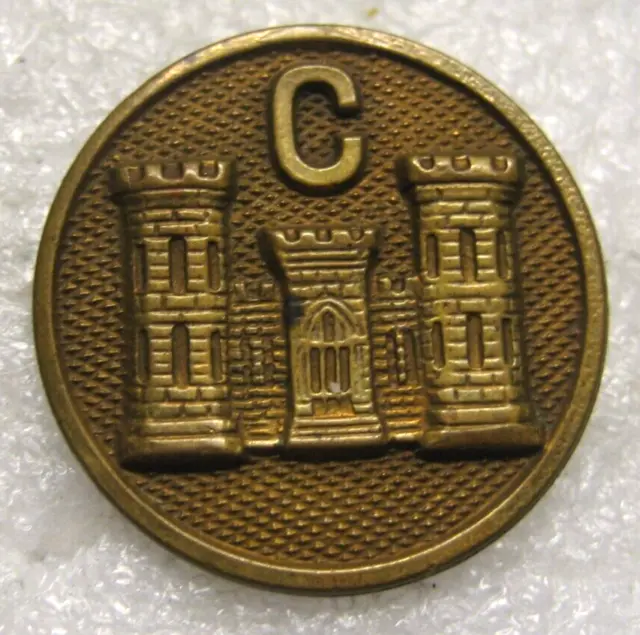 /US Army Collar Disc Badge ENGINEER CORPS, C, 1930s