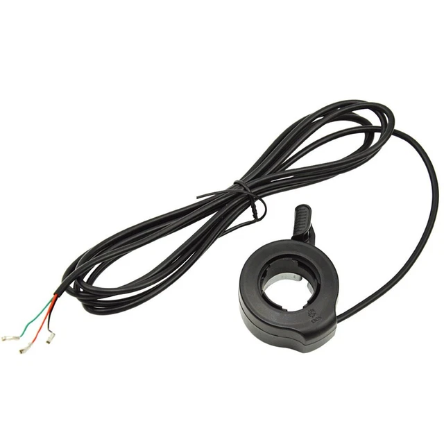 Accélérateur Pouce Gauche Pour Vélo électrique - Déclenchement Rapide, Connecteur SM - Compatible 12V-72V