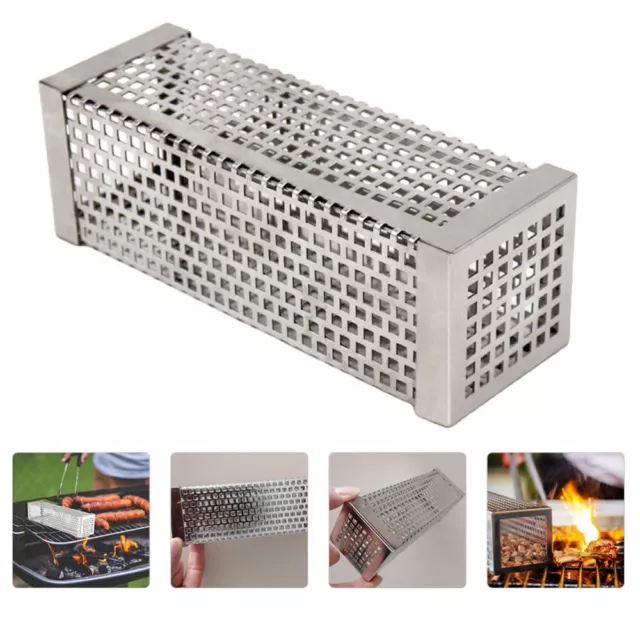 1pc Rauchergenerator Röhre Edelstahl BBQ Raucher Box Grill Grillen Zubehör