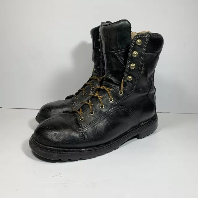 DANNER GORETEX WORK Hunting Leather Boots 1000G Mens Sz 10 Black ...
