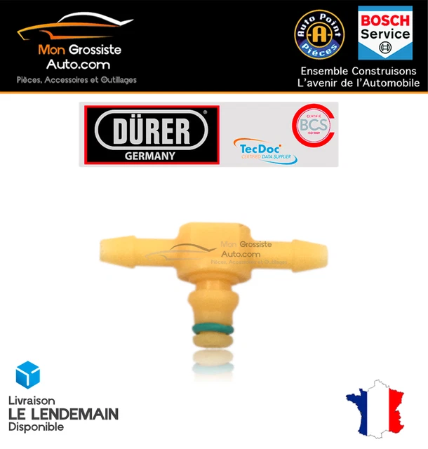 Connecteur De Retour Injecteur – 2 Voies – Référence 1574JK – Marque Dürer – Neuf – Origine Turquie