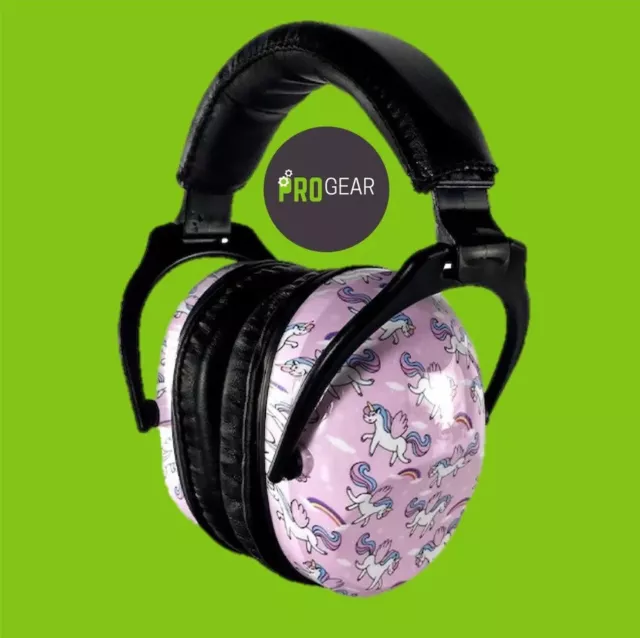 Kids/Children/Young Adult Ear Defenders-Pink Unicorn, Hearing Protection, Autism