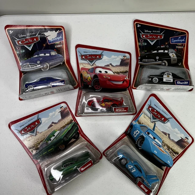 LOT OF 5 Disney Pixar “Cars” DieCast Mattel Cars Lightning McQueen